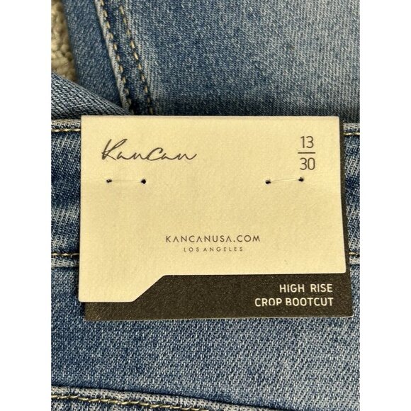 KanCan Volumina High Rise Crop Bootcut in Medium Wash - Sz 13/30 - NWT - Picture 5 of 8